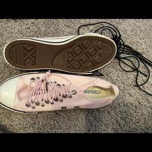 Converse all star.  Multi eyelet.  Brand new pink elastic laces